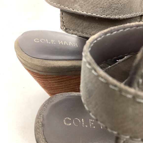 Cole Haan Grand OS-Women 8(B) Leather Buckle Slingback Closed Toe W17665 -212912 - Picture 9 of 15